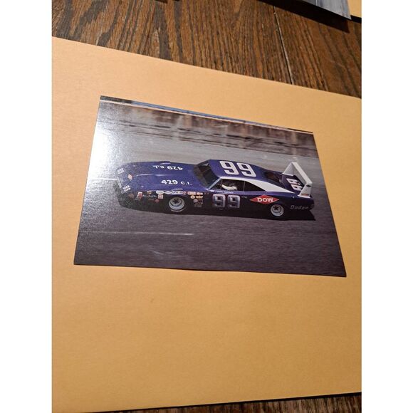 Vintage 1990 WING Series 9 of 20 Charlie Glotzbach #99 Dodge 7x5" TG Racing Card - Picture 1 of 2